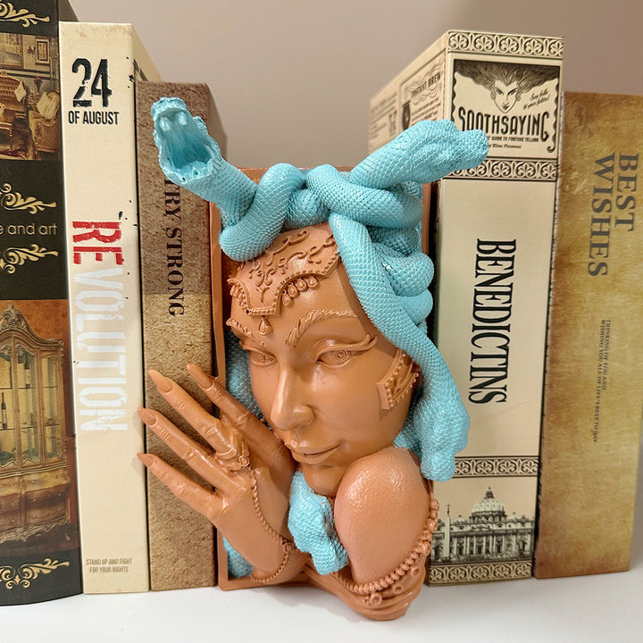 Medusa Book Corner Bookend Bookshelf